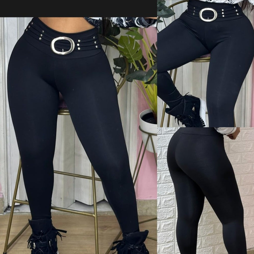 Leggings Doble Pretina 2 Correas Hebilla ⭐ Envio Gratis (Copia)