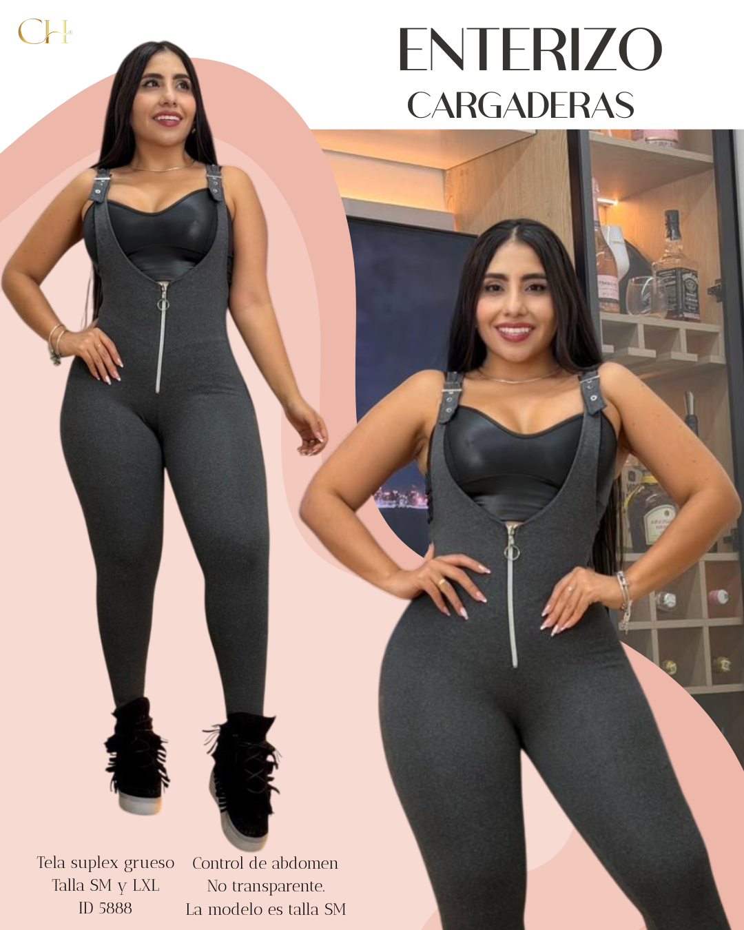 Enterizo en Suplex Cargaderas Envio Gratis ⭐ pago Contra Entrega