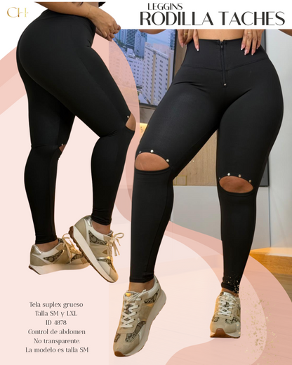 Leggins Abertura Rodilla Levanta Cola 🍑 y Control de Abdomen + Pago Contra Entrega y Envió Gratis🚚