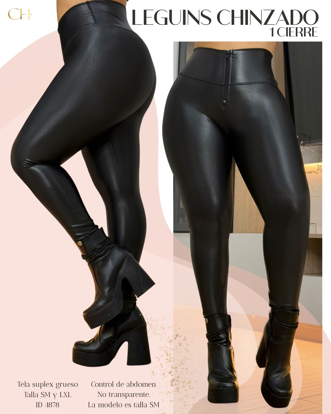 👄 Leggins 1 cierre chizado Levanta Cola 🍑 Pago Contra Entrega y Envió Gratis🚚
