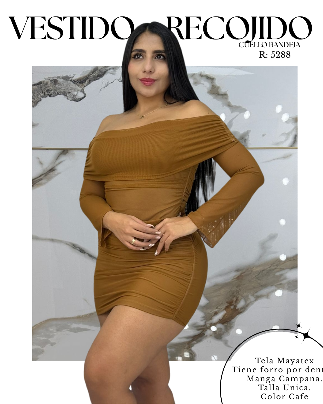 Vestido bandeja MAYA TEX + Envió Gratis 💖 Pago Contra Entrega 🚚