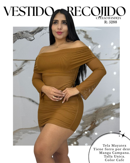 Vestido bandeja MAYA TEX + Envió Gratis 💖 Pago Contra Entrega 🚚