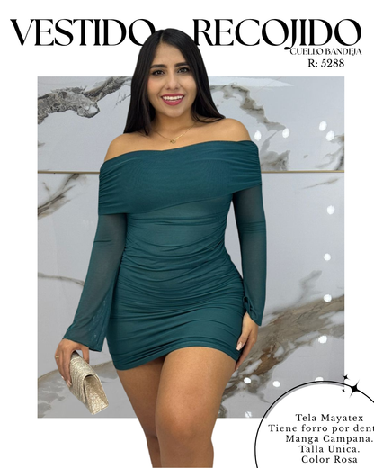 Vestido bandeja MAYA TEX + Envió Gratis 💖 Pago Contra Entrega 🚚