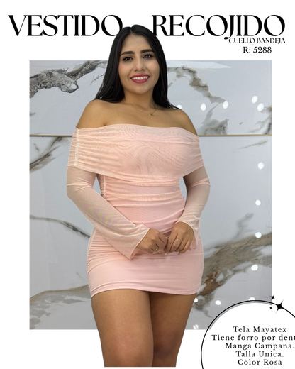 Vestido bandeja MAYA TEX + Envió Gratis 💖 Pago Contra Entrega 🚚