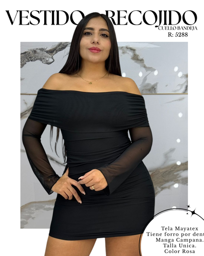 Vestido bandeja MAYA TEX + Envió Gratis 💖 Pago Contra Entrega 🚚