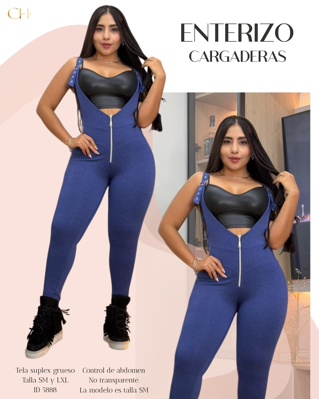 Enterizo en Suplex Cargaderas Envio Gratis ⭐ pago Contra Entrega