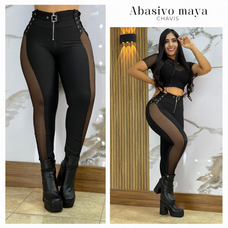 👄 Leggins  Suplex Abasivo Maya Levanta Cola 🍑 + TOP de obsequio 🎁 y Envío Gratis🚚