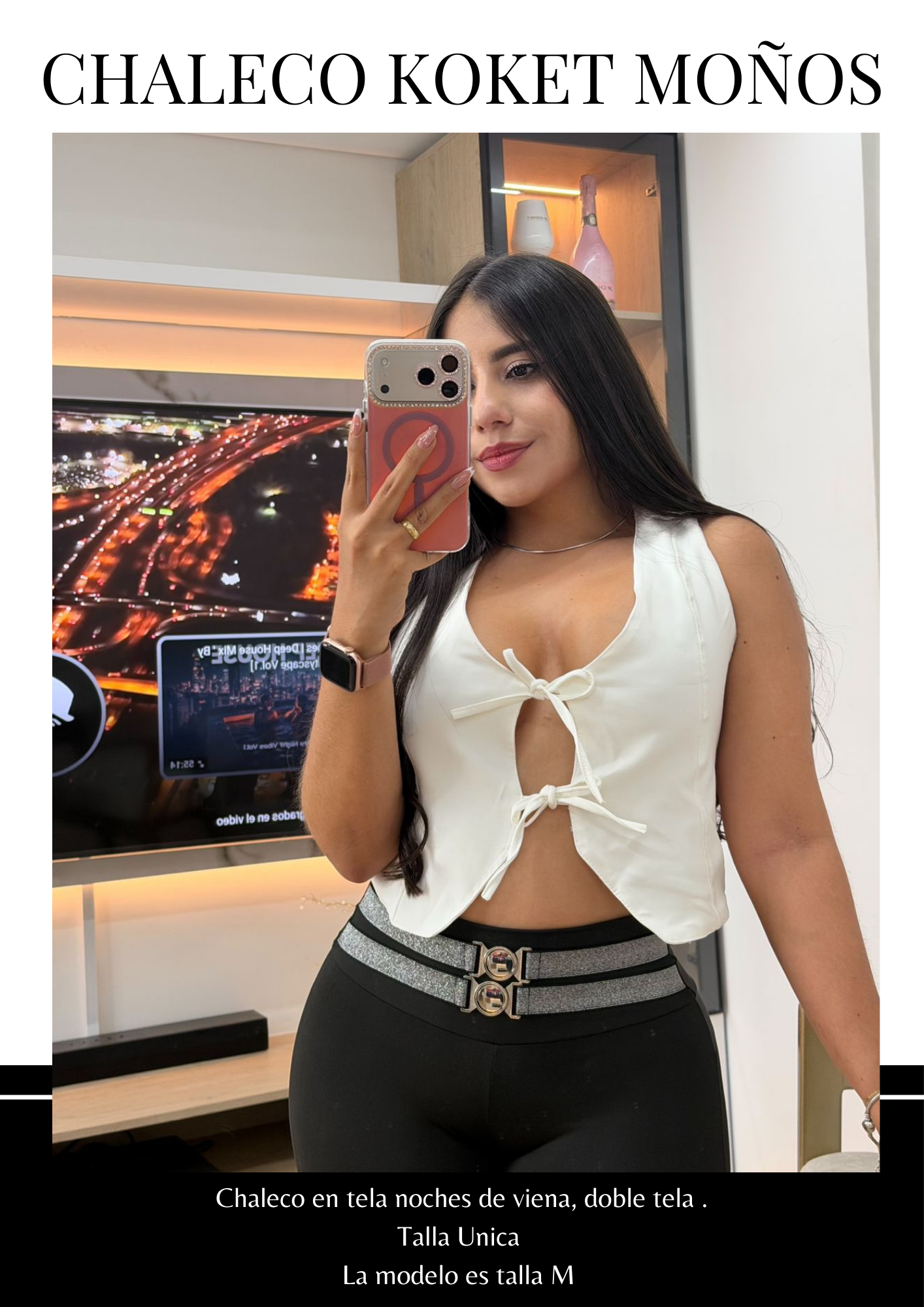 👑 Deslumbra con el Chaleco Koket Moños➕ Envió Gratis🚚