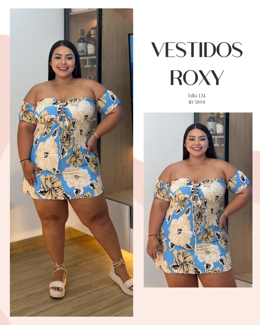 🌸Vestido  Rosy dos formas de lucirlo! Mini print flor ➕ Envió Gratis🚚