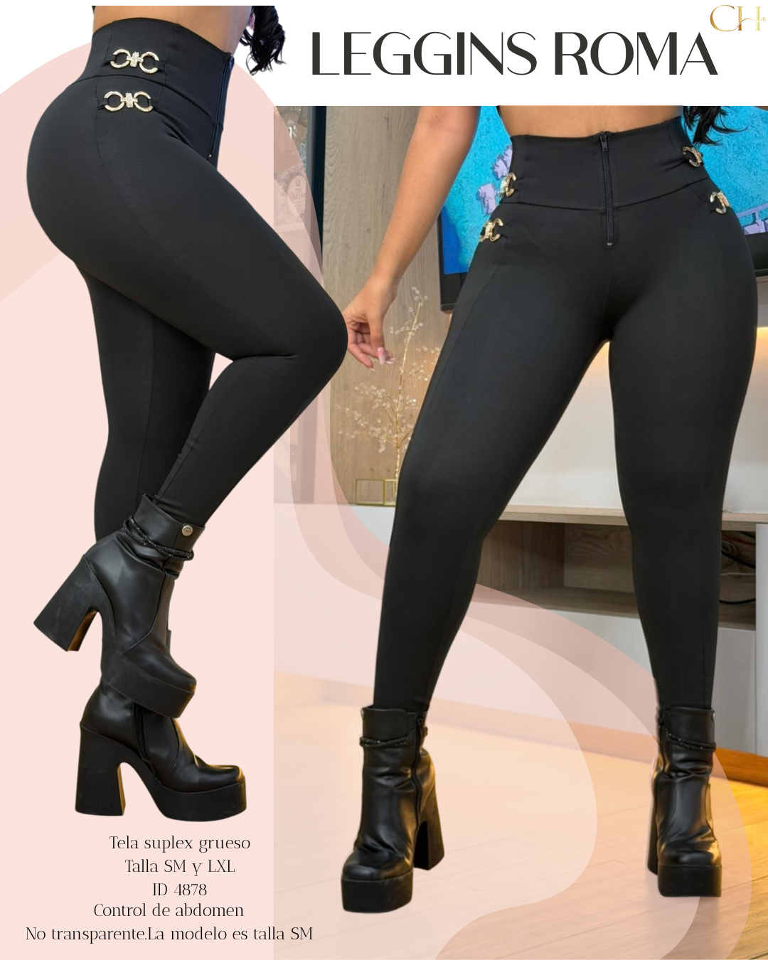 👄 Leggins Suplex ROMA Levanta Cola 🍑Pago Contra Entrega + Envió Gratis🚚