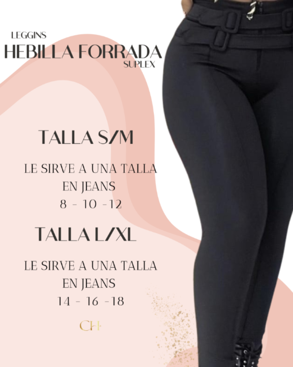Leggins Hebilla Forrada 🍑 y Control de Abdomen + Pago Contra Entrega y Envió Gratis🚚
