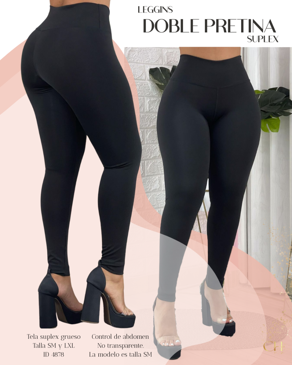 Leggins Suplex Doble Pretina Envío Gratis ⭐ pago Contra Entrega