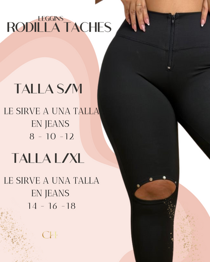 Leggins Abertura Rodilla Levanta Cola 🍑 y Control de Abdomen + Pago Contra Entrega y Envió Gratis🚚