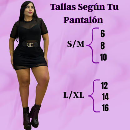 🌺Trío Suplex Blusón en Malla Tex + Cinturón Negro de obsequio 🎁 + Envió Gratis ⭐ pago Contra Entrega 🚛