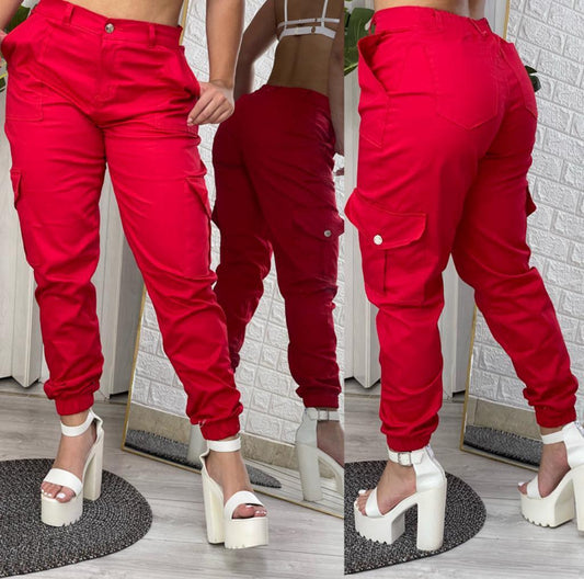 Jogger en Dril Unicolor Bota Tubo