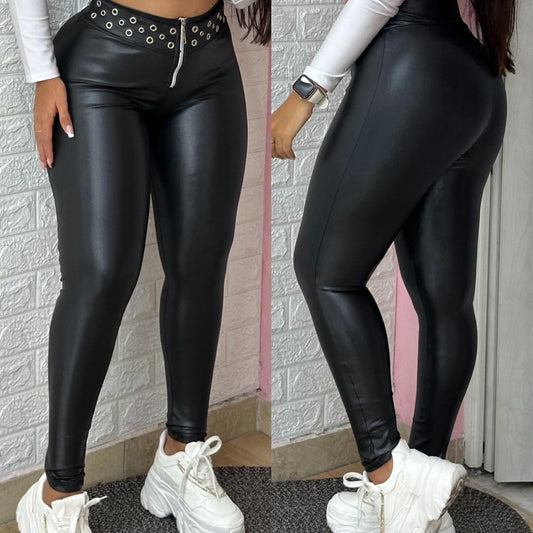 Leggings Chinzado Dos Correas Ojalete Envio Gratis ⭐ pago Contra Entrega