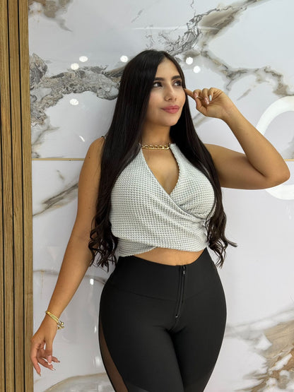 👄 Leggins  Suplex Travers Levanta Cola 🍑 + TOP de obsequio 🎁 y Envío Gratis🚚