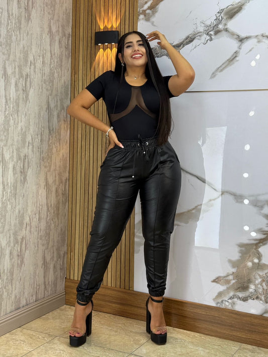 🌸 Jogger Cuerina STRESS – ¡Luce con actitud y siéntete cómoda!🌸 Envió Gratis🚚