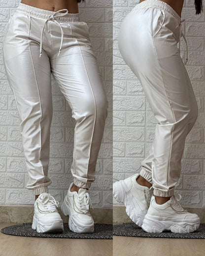 🌸 Jogger Cuerina STRESS – ¡Luce con actitud y siéntete cómoda!🌸 Envió Gratis🚚