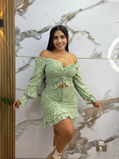 🌷"Conjunto Mary – Elegancia y frescura en un solo look" ➕ Envió Gratis🚚