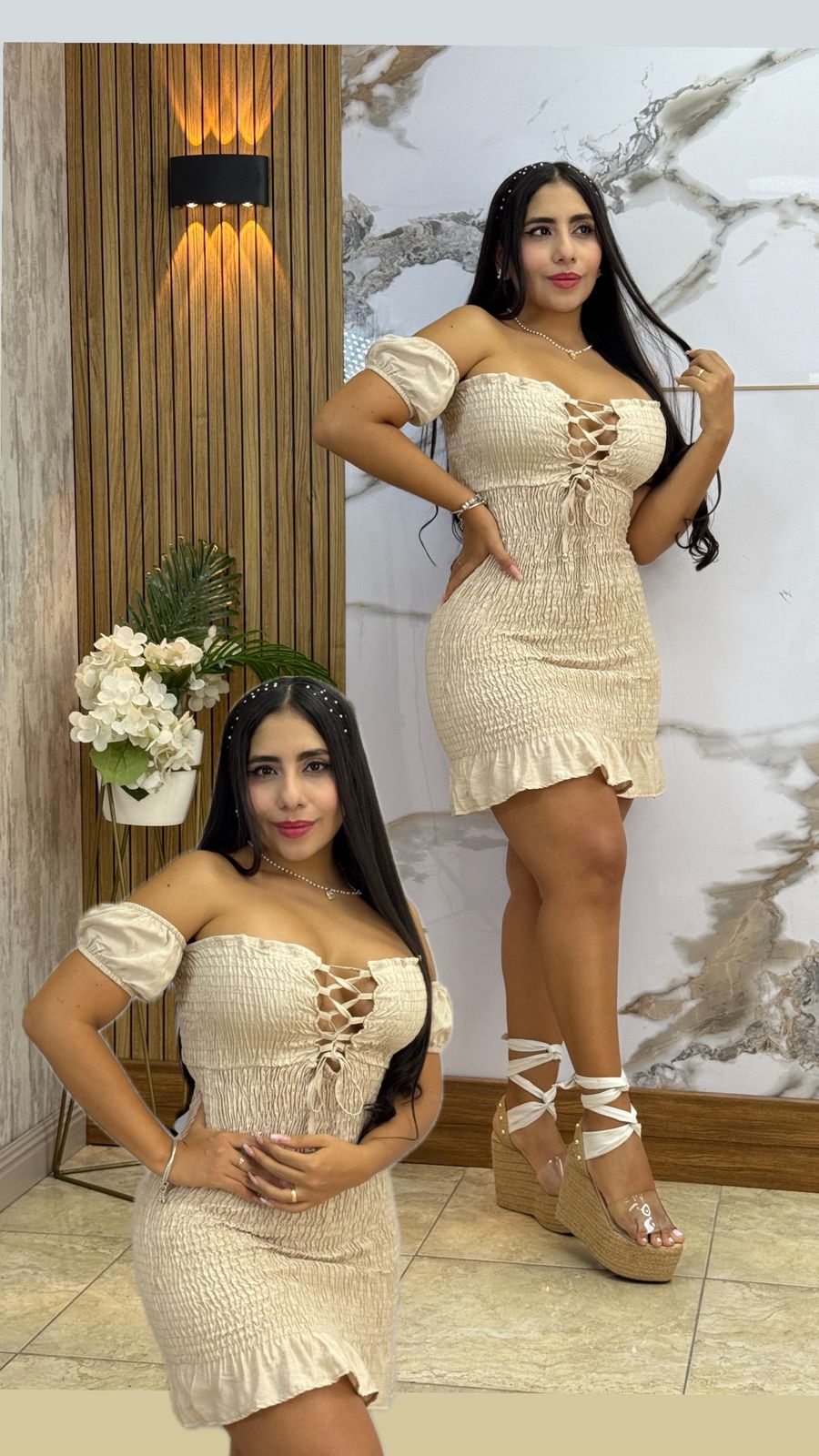 🌸Vestido  Rosy dos formas de lucirlo! en un solo look" ➕ Envió Gratis🚚