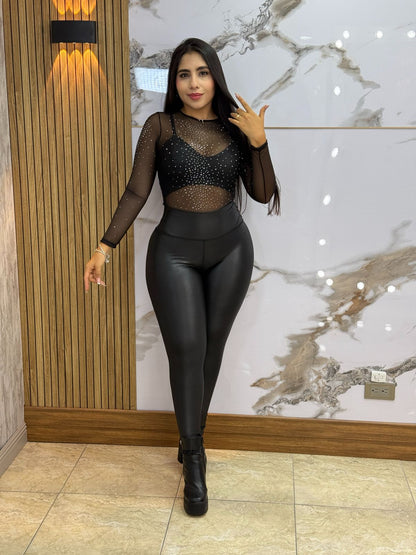 Body Maya Pedrería Negro 🌸 sensual y elegante + Top de Obsequio 🎁 y Envió Gratis 🌸🚚