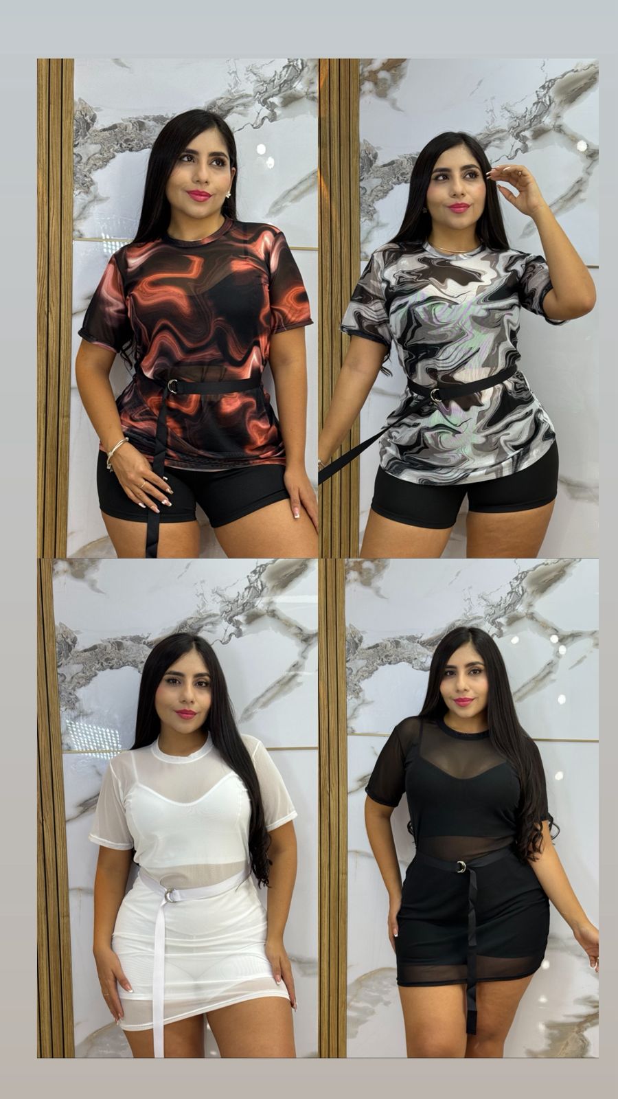 🌺Trío Suplex Blusón en Malla Tex + Cinturón Negro de obsequio 🎁 + Envió Gratis ⭐ pago Contra Entrega 🚛