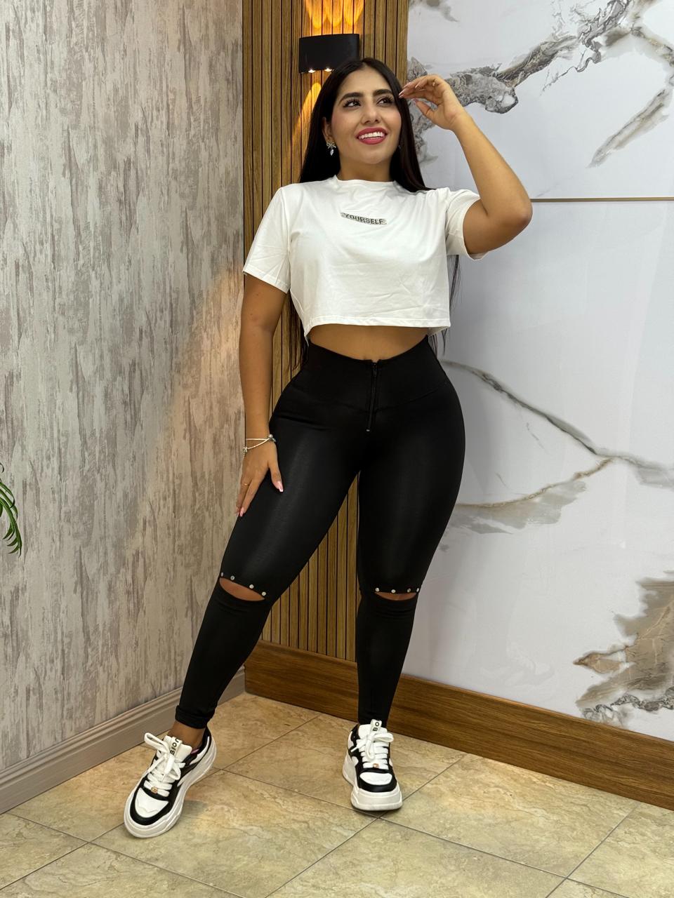 Leggings Abertura Rodilla Envio Gratis ⭐ pago Contra Entrega