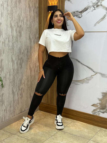 Leggings Abertura Rodilla Envio Gratis ⭐ pago Contra Entrega