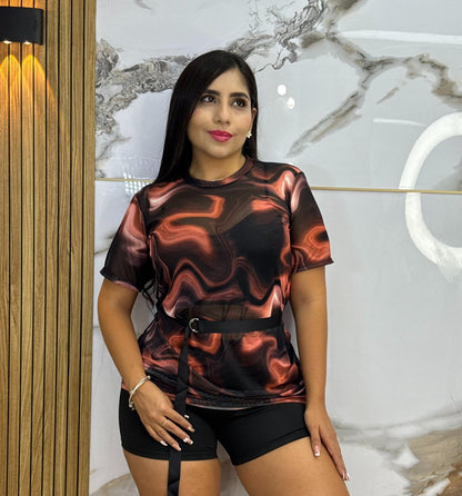 🌺Trío Suplex Blusón en Malla Tex + Cinturón Negro de obsequio 🎁 + Envió Gratis ⭐ pago Contra Entrega 🚛