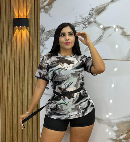 🌺Trío Suplex Blusón en Malla Tex + Cinturón Negro de obsequio 🎁 + Envió Gratis ⭐ pago Contra Entrega 🚛