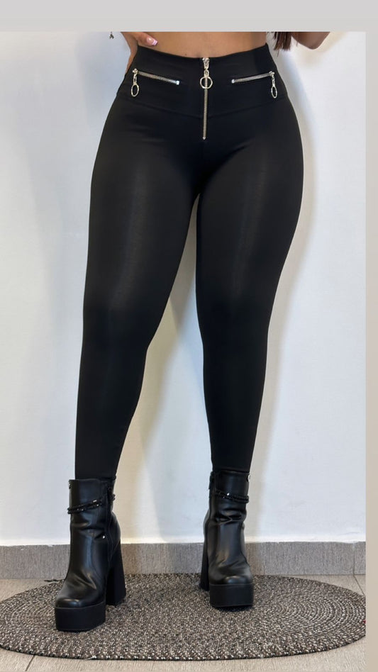 Leggings Suplex 3 Cierres Negro Envio Gratis ⭐ pago Contra Entrega