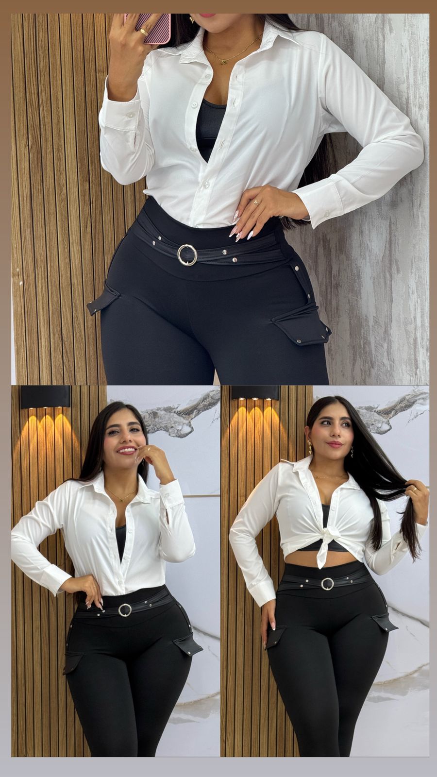 CAMISA BASICA BLANCA DAMA