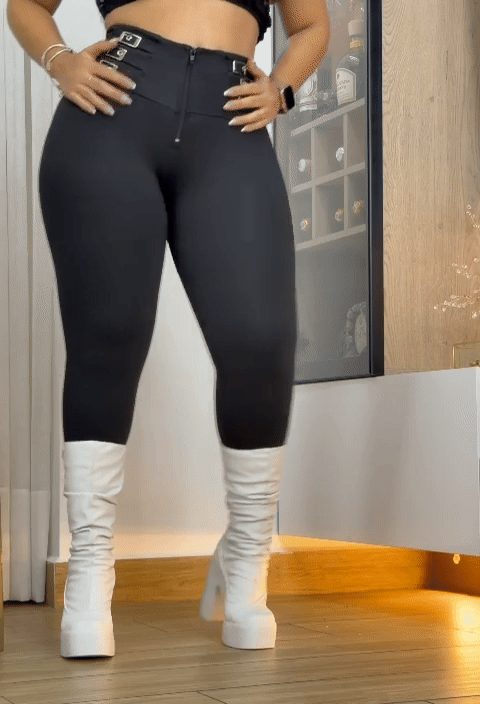 👄 Leggins Suplex 6 Hebilla Levanta Cola 🍑 y Control Abdomen + Pago Contra Entrega y Envió Gratis🚚